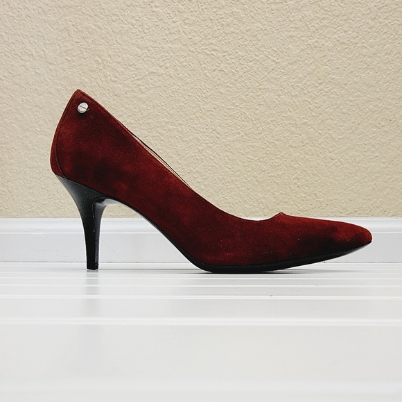 Calvin Klein Nadine Suede Heels - Picture 8 of 8